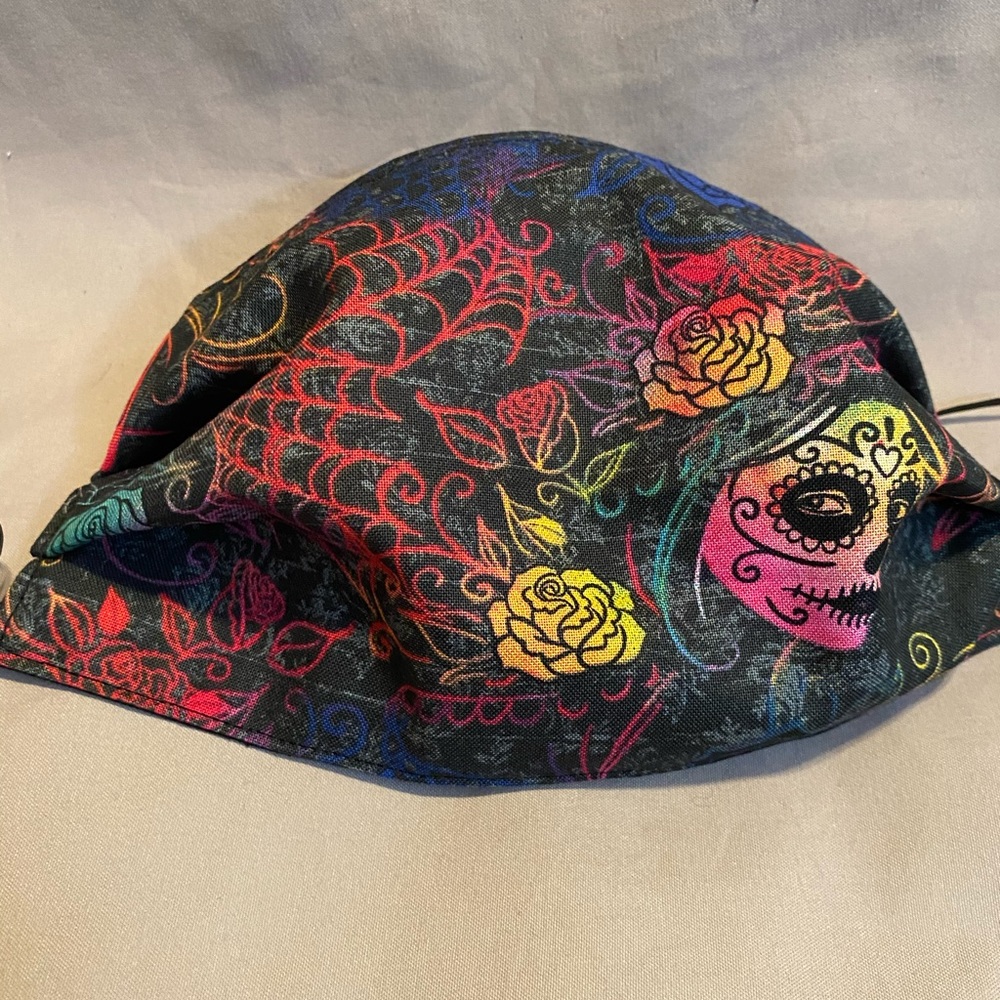 Dia de los Muertos face cover mask